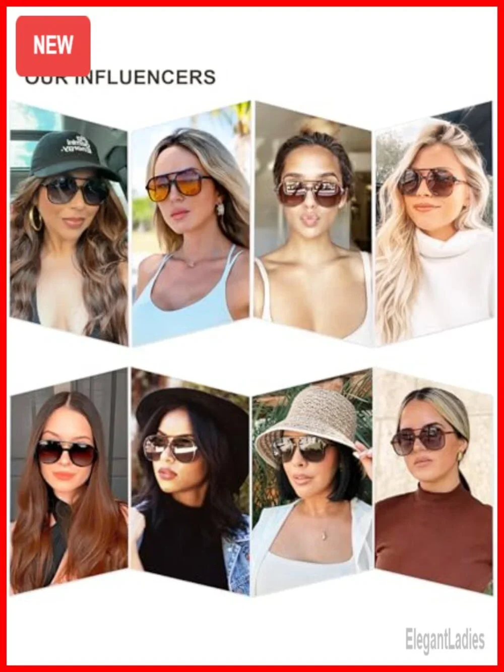 Retro Polarized Aviator Sunglasses Square Frame UV400 Protection